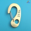 5.3CM Ear Shape Carabiner With Stainless Steel Wire