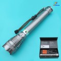 25.8CM T6 Rechargeabled LED Flashlight With 2pcs x 26650 or 8650 Batteries (FL1210)